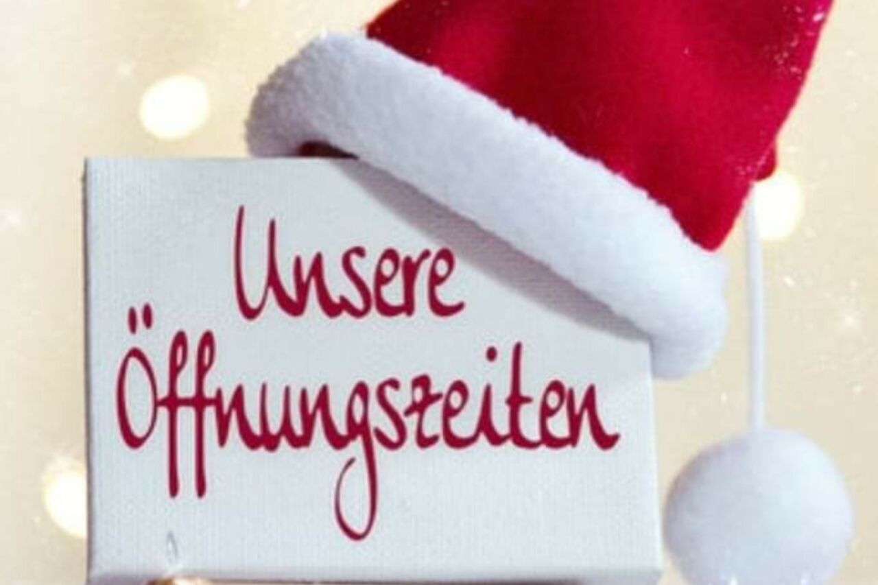 Öffnungszeiten zum Jahresendewir sind ab 23.12.2024 bis 2.01.2025 im Betribsurlaub ab 3.01.2025 starten wir mit und für Euch in das neue Jahr 2025 zu den gewohnten Öffnungszeiten