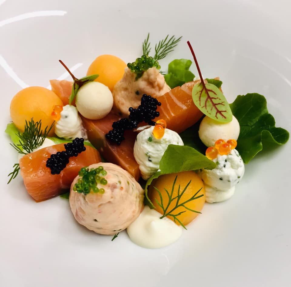 Trio van zalm.