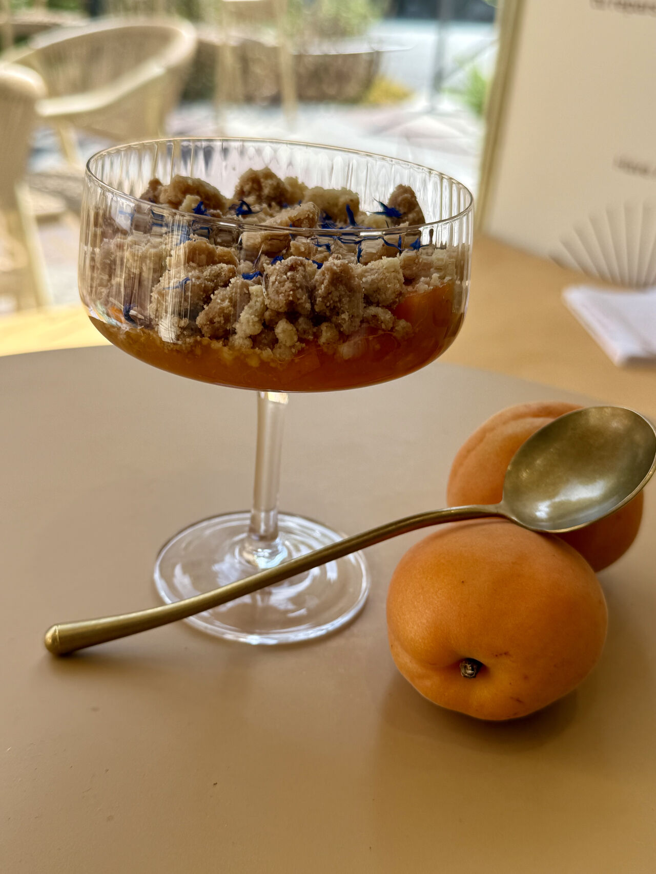 Crumble abricot nectarine