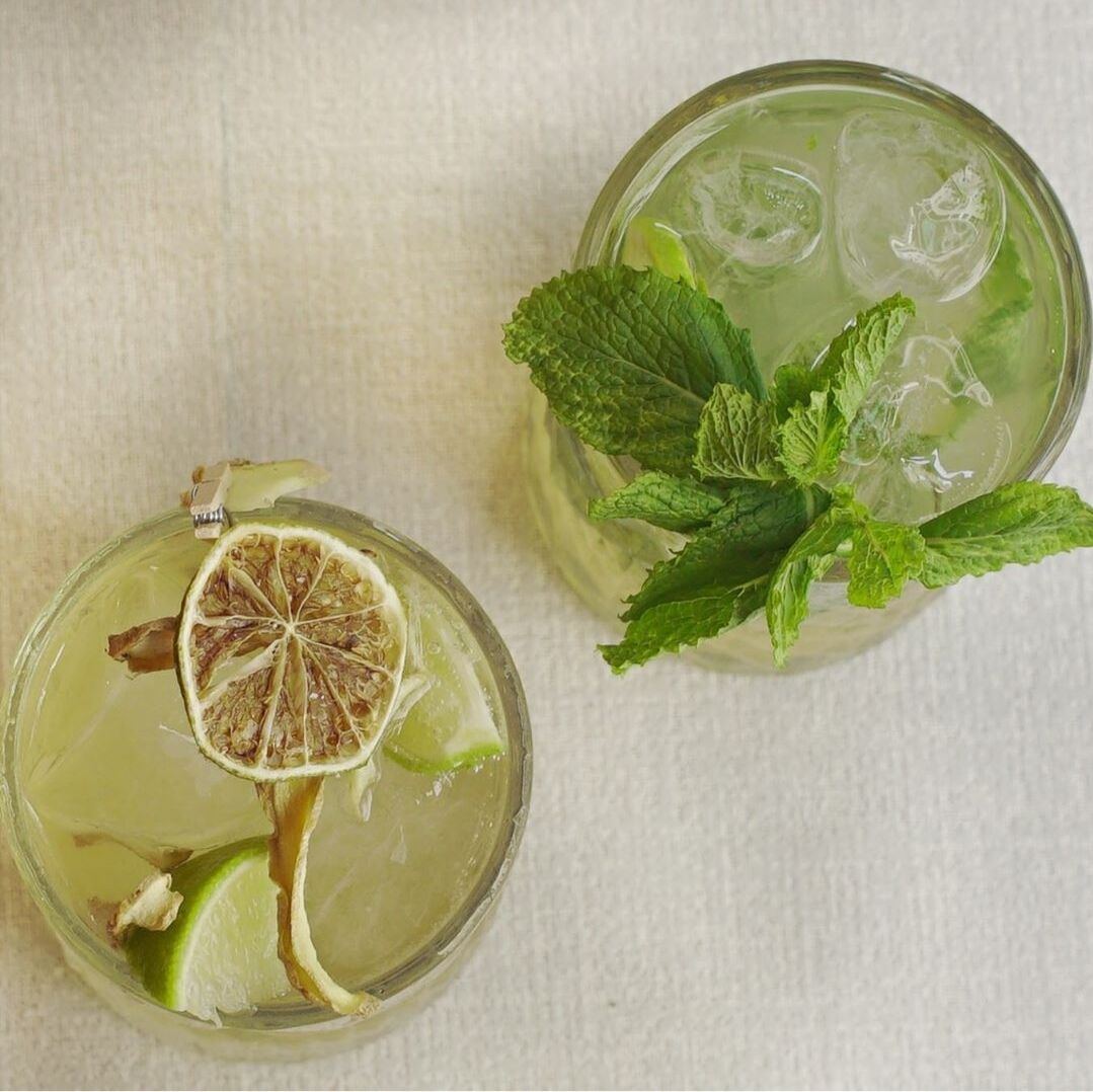 Cockteles. Pisco mojito y chilcano barrio