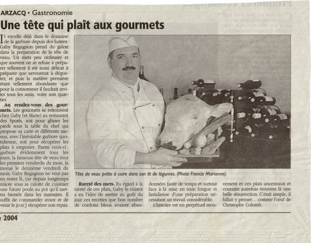 Gaby et sa tête de veau