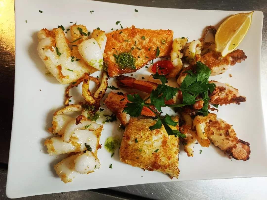 Gemischten fischteller