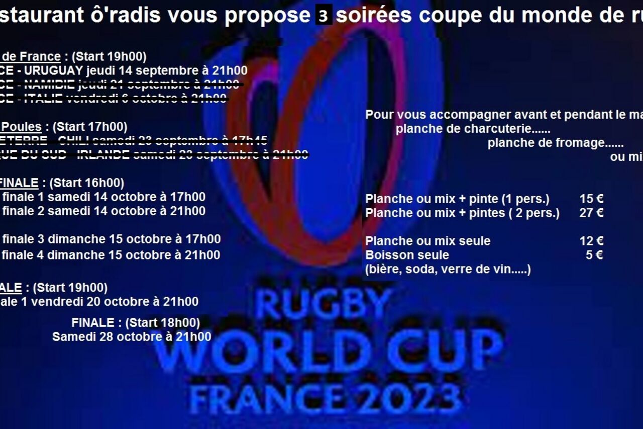 COUPE DU MONDE DE RUGBY