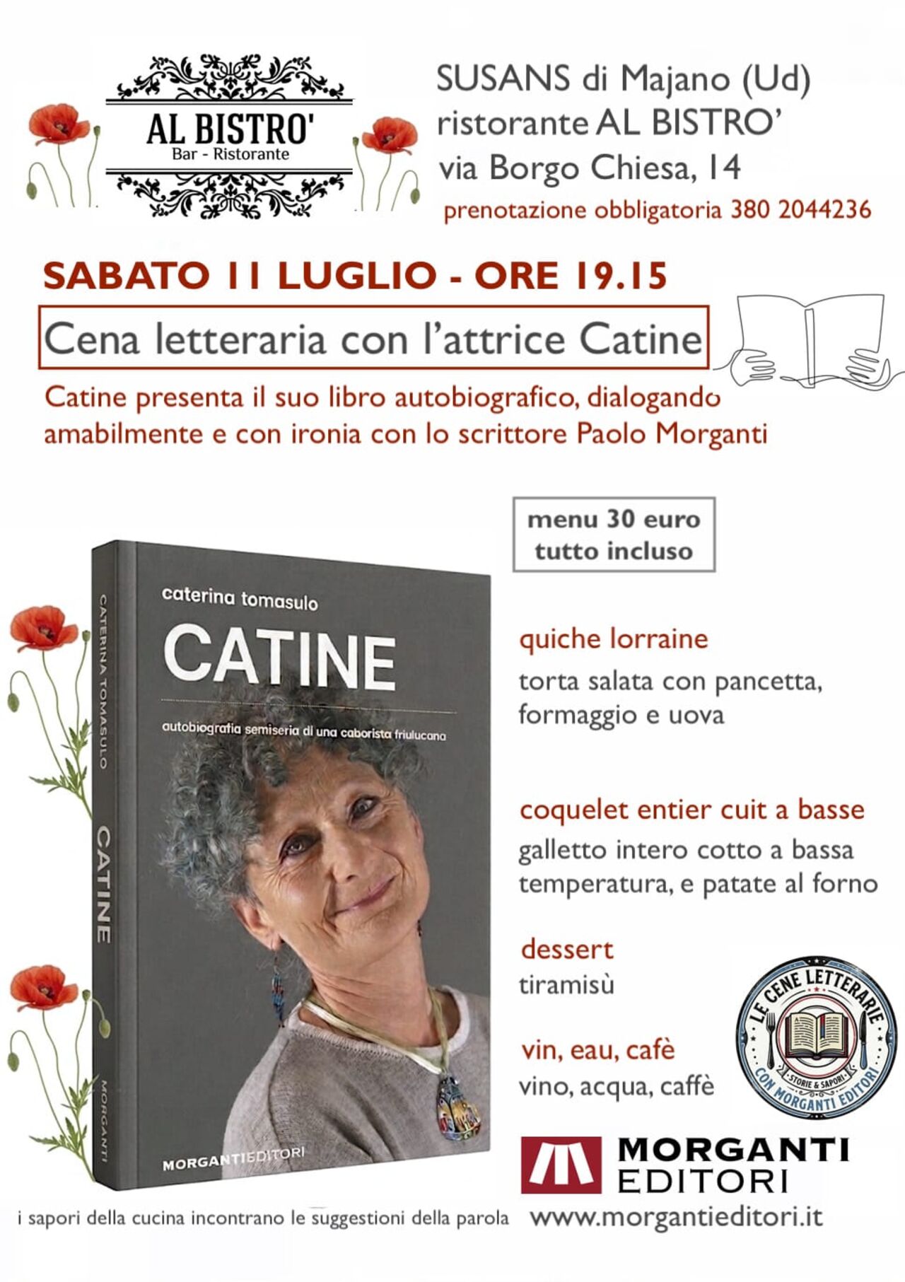 Cena Letteraria con Catine