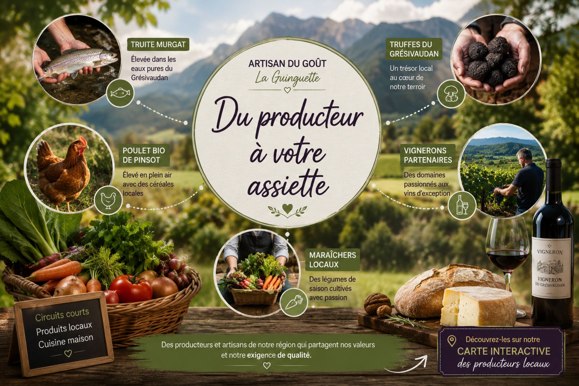 Nos fournisseurs et producteurs locaux