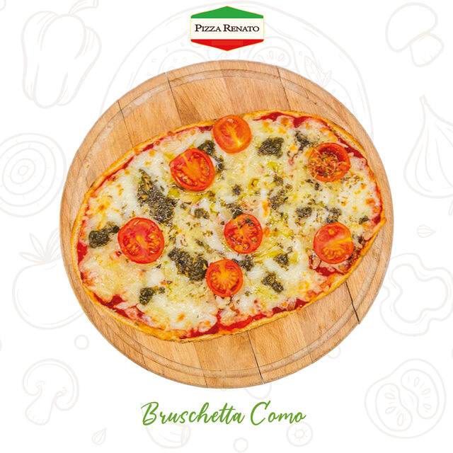 Tomates, fromage, Mozzarella et basilic.