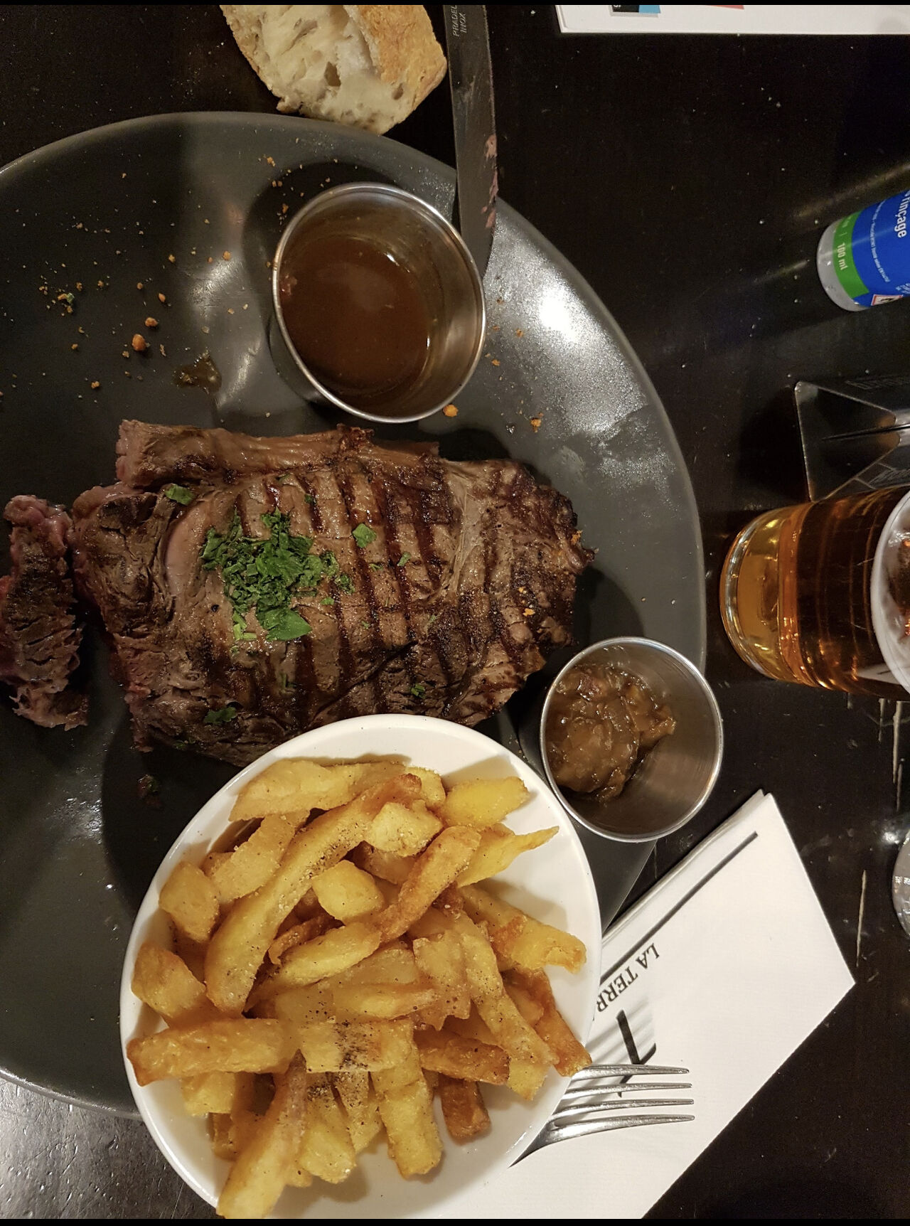 Pièce du boucher frites maison