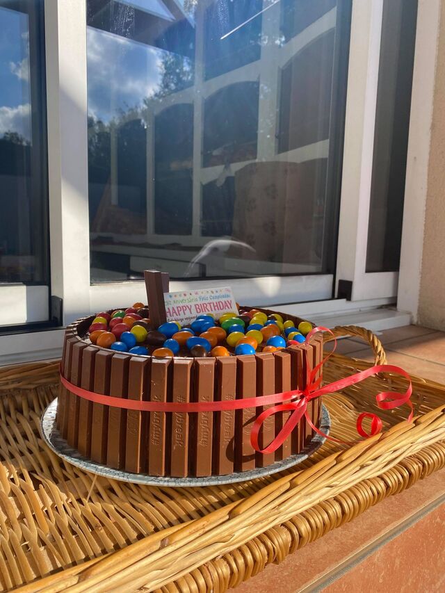 Commande d'un gâteau d'anniversaire 