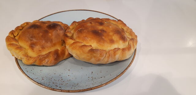 Unsere Teigtaschen mit Lamm und Kartoffeln 