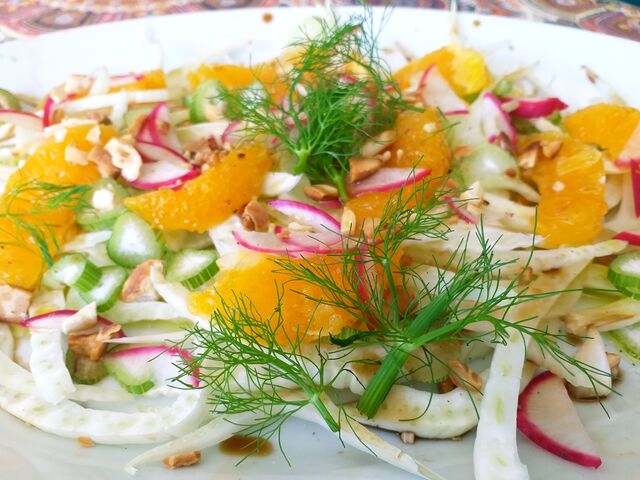 Ensalada de hinojo y naranja