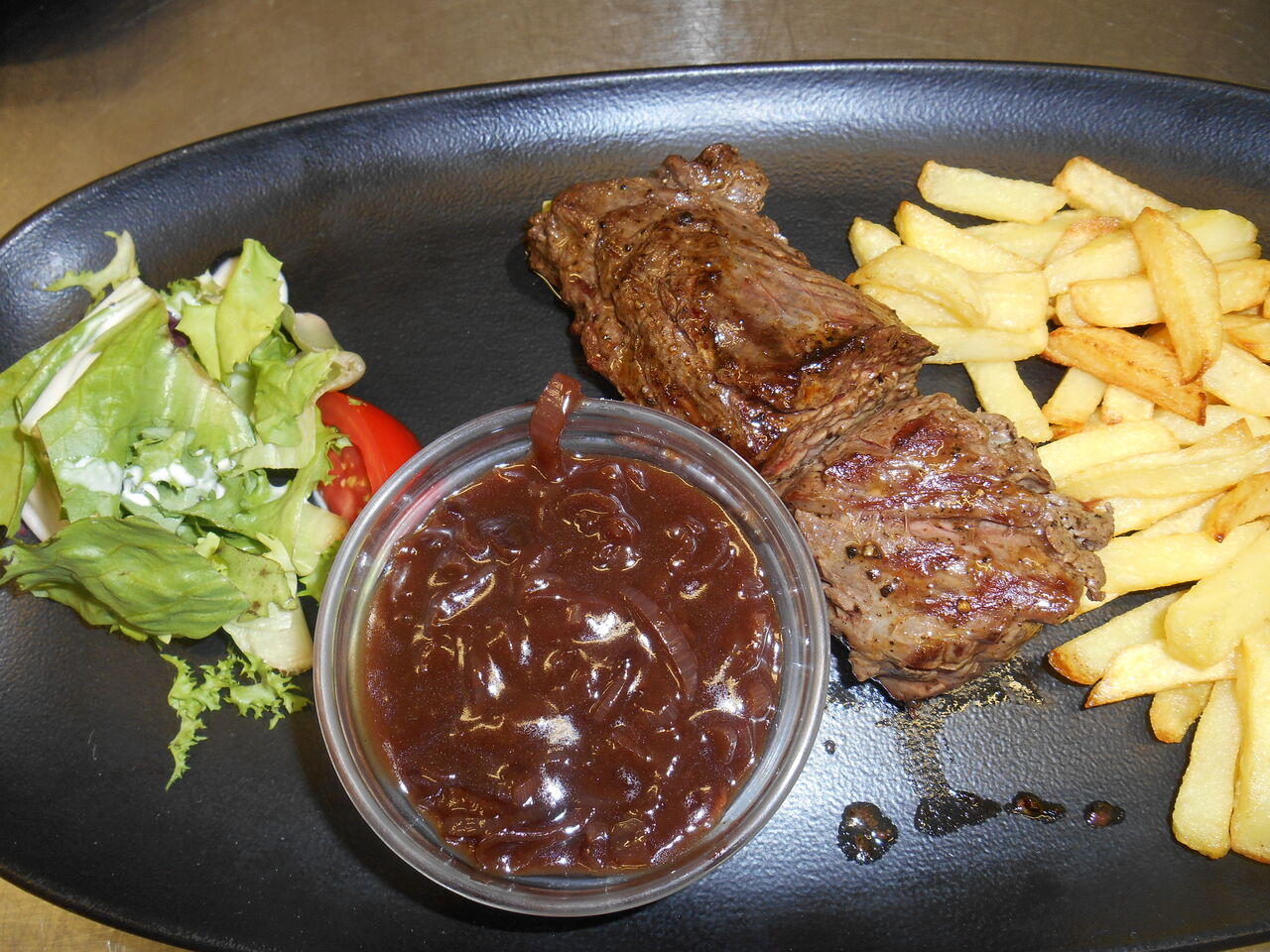 Onglet à l'échalotte en plat du jour