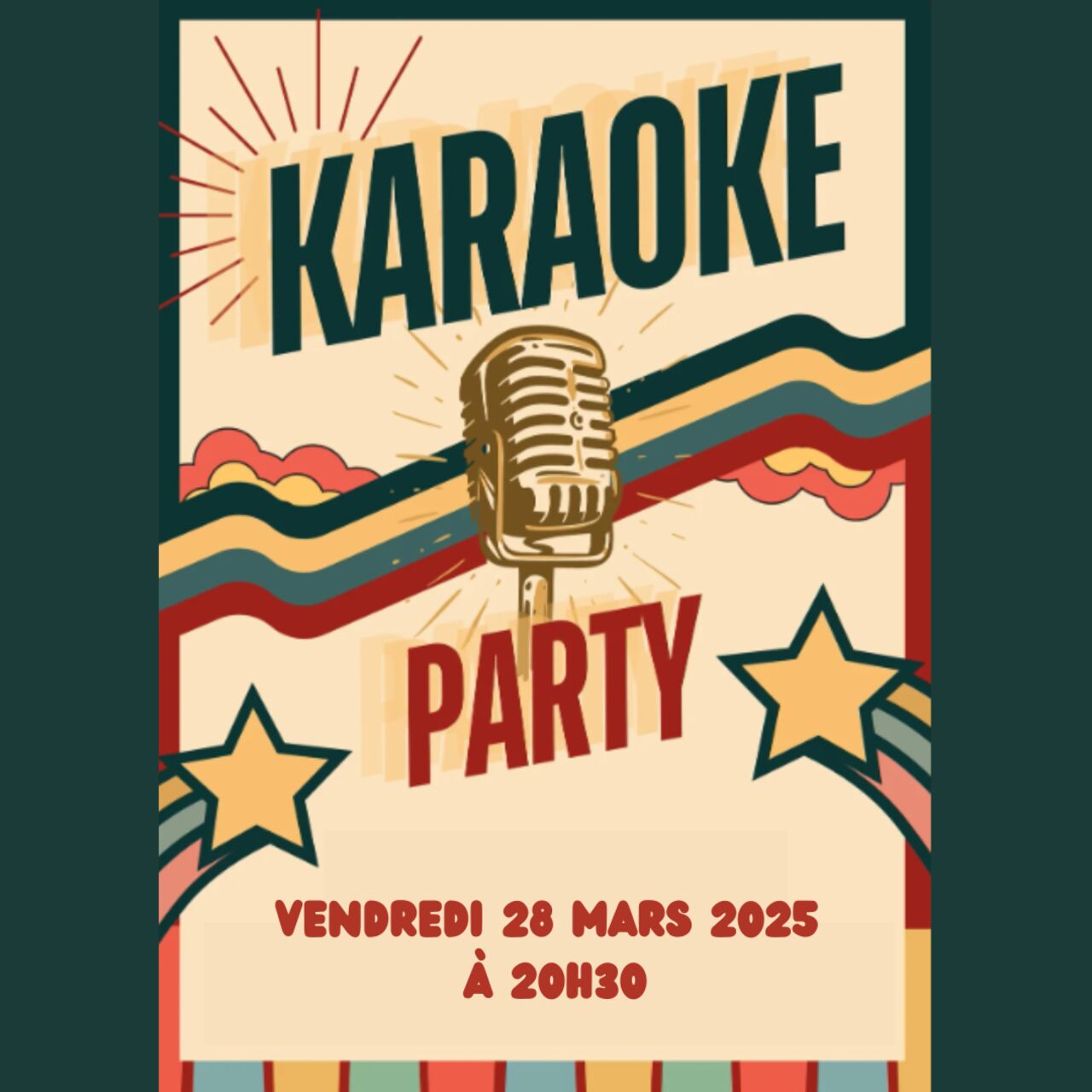 Karaoké vendredi 28 mars à 20h30