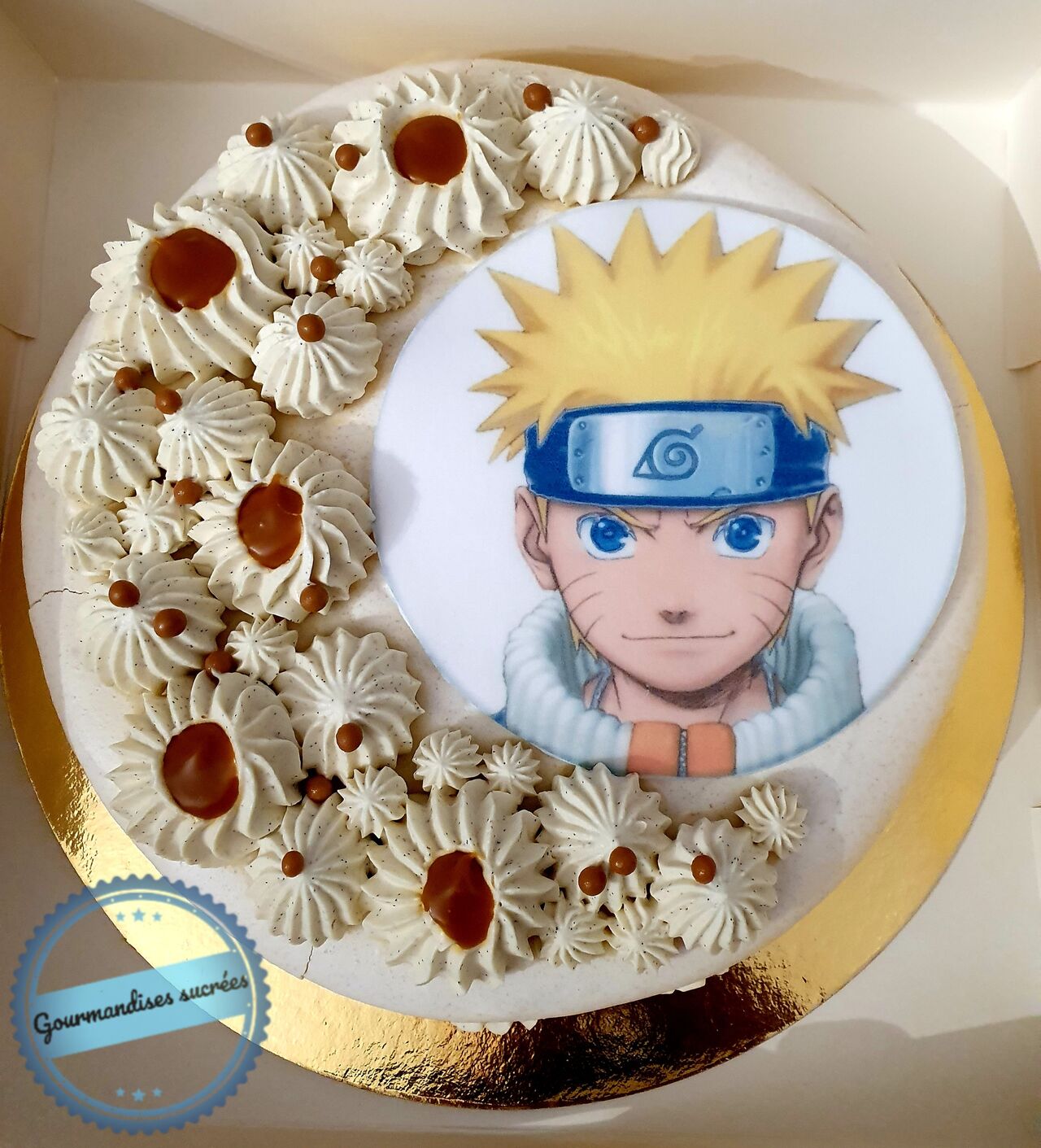 Macaron géant thème Naruto 