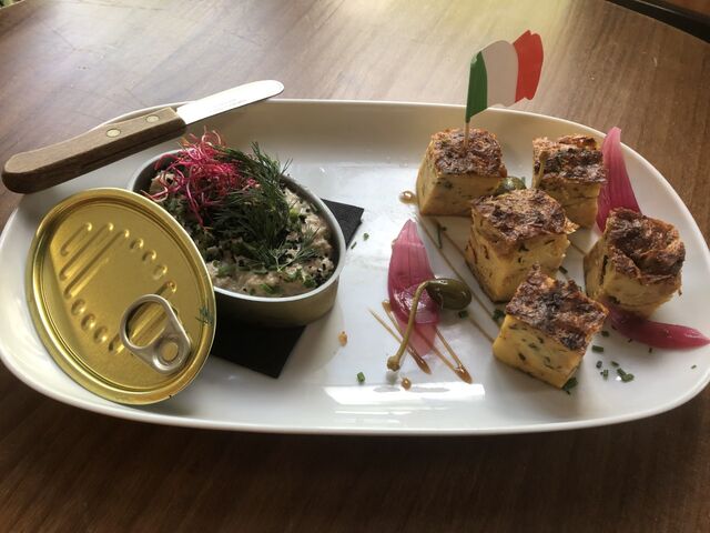 Rillette de thon et pain perdu