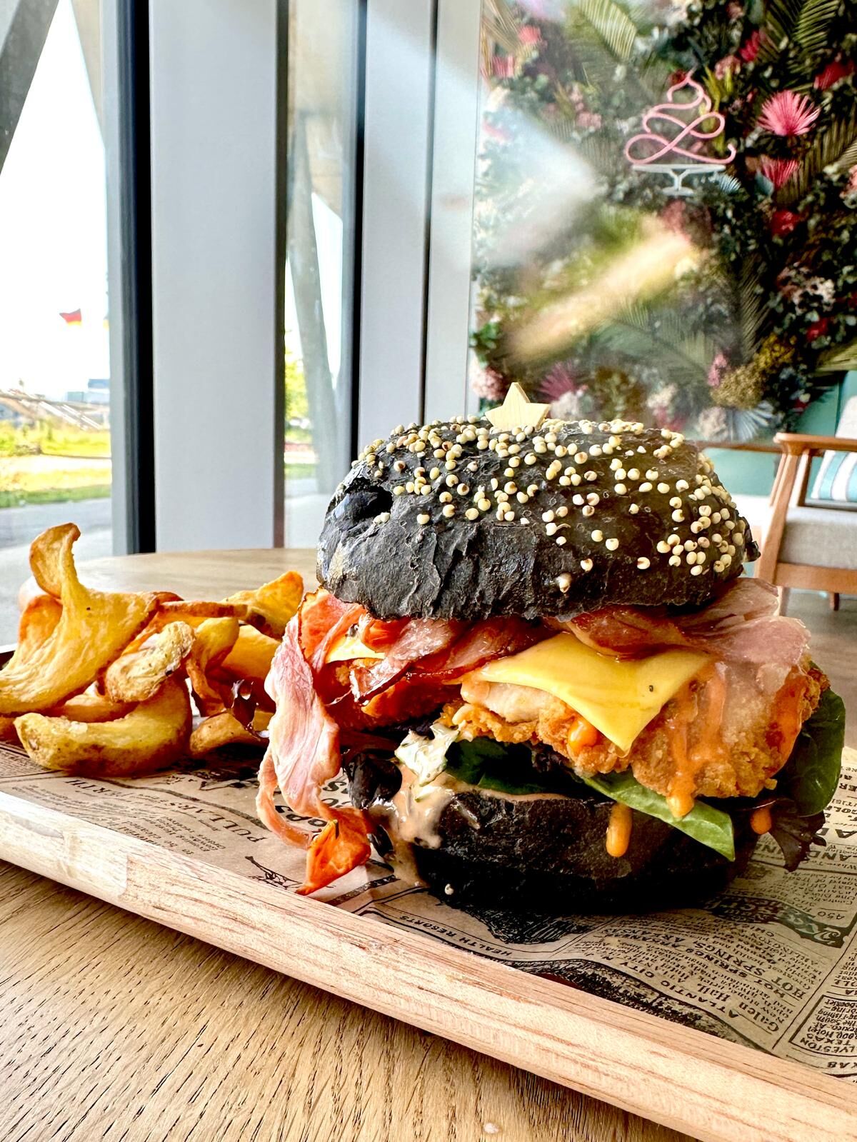 Black Dynamite Chicken Burger