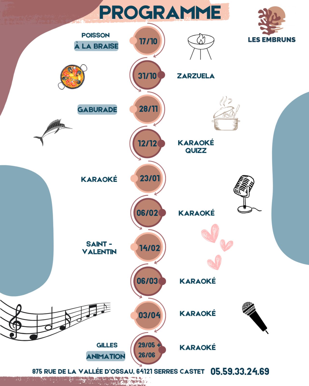 Programme des Animations du Vendredi soir !!!