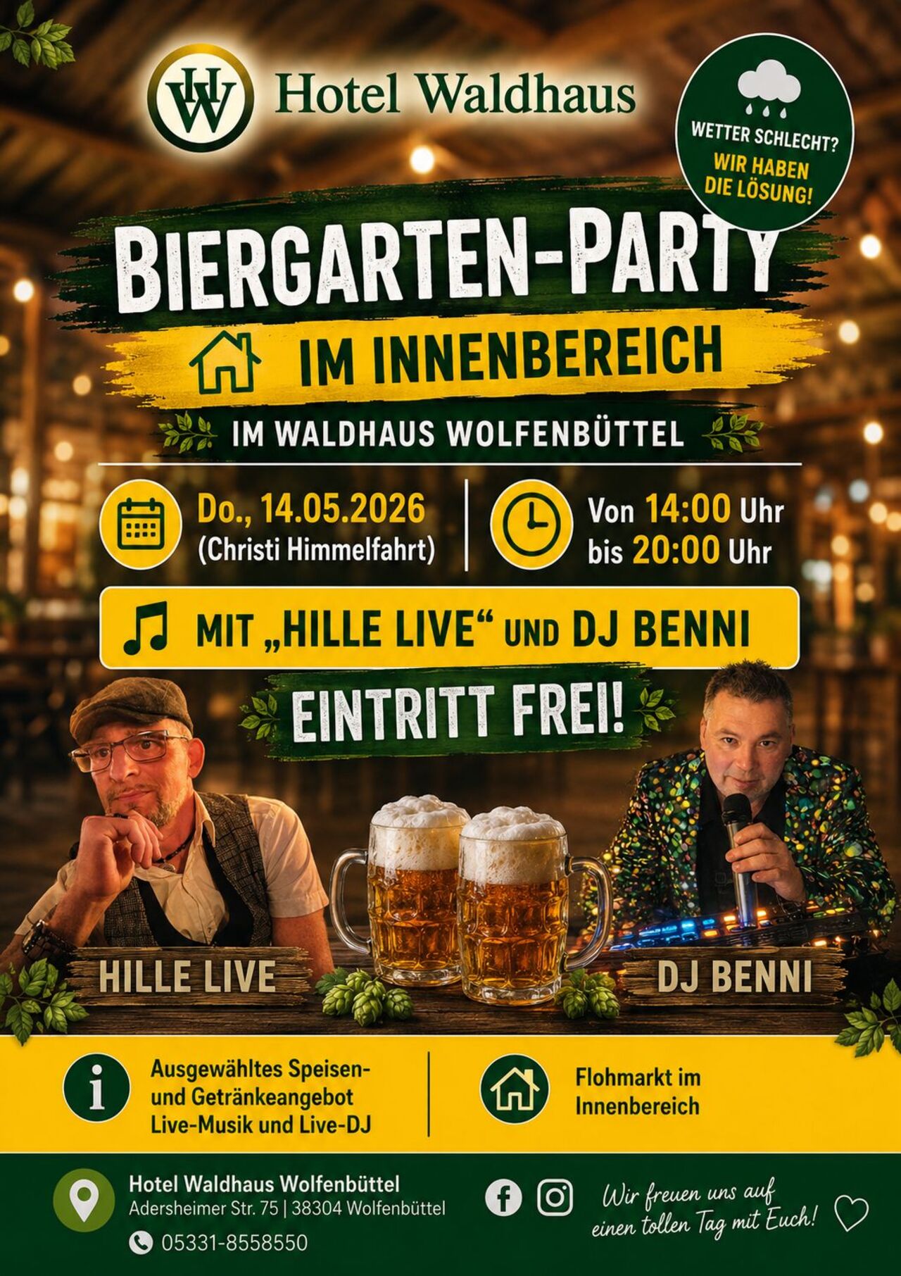 Himmelfahrt 14.05.2026 im Innenbereich