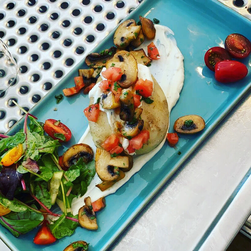 Ofen Kartoffel mit Champignons 