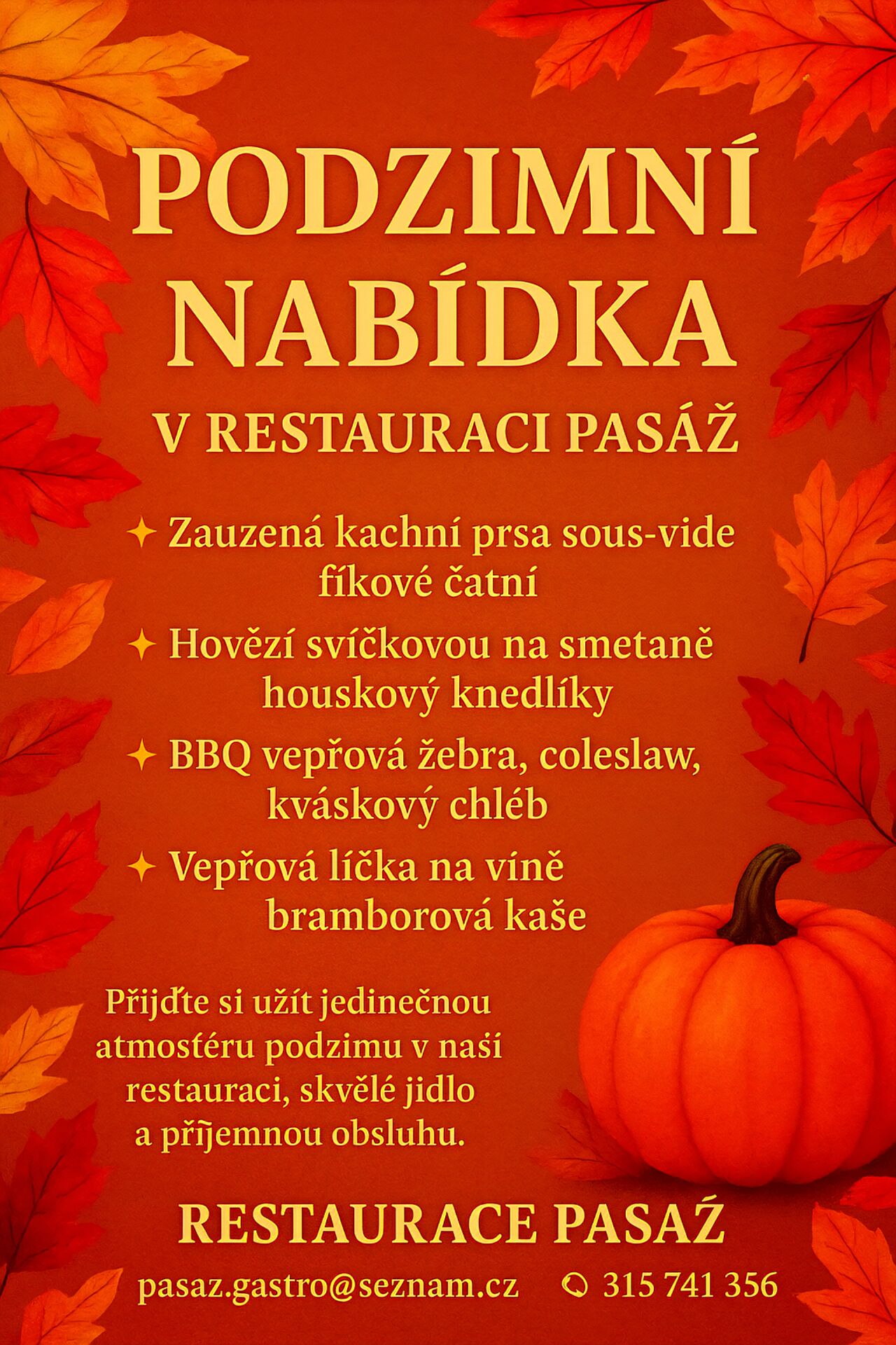 PODZIMNÍ NABÍDKA