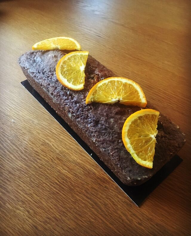 Cake orange miel noix