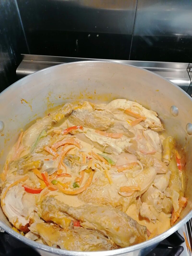 Poulets thaï au lait de coco 