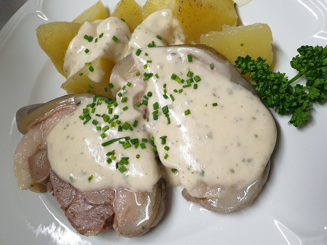 Tête de veau sauce Ravigote en plat du jour ou à emporter
