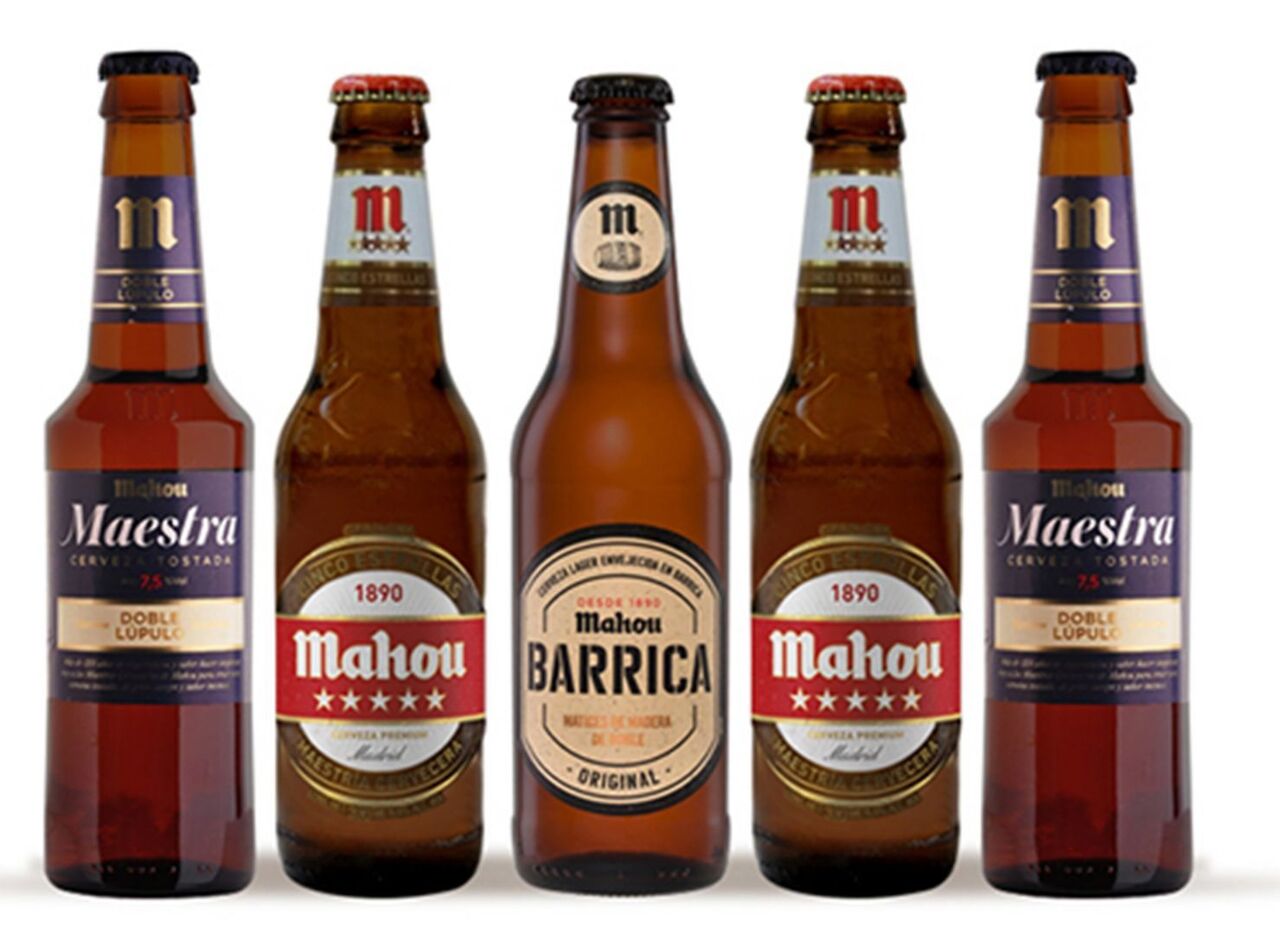 Nuestras cervezas Mahou.
