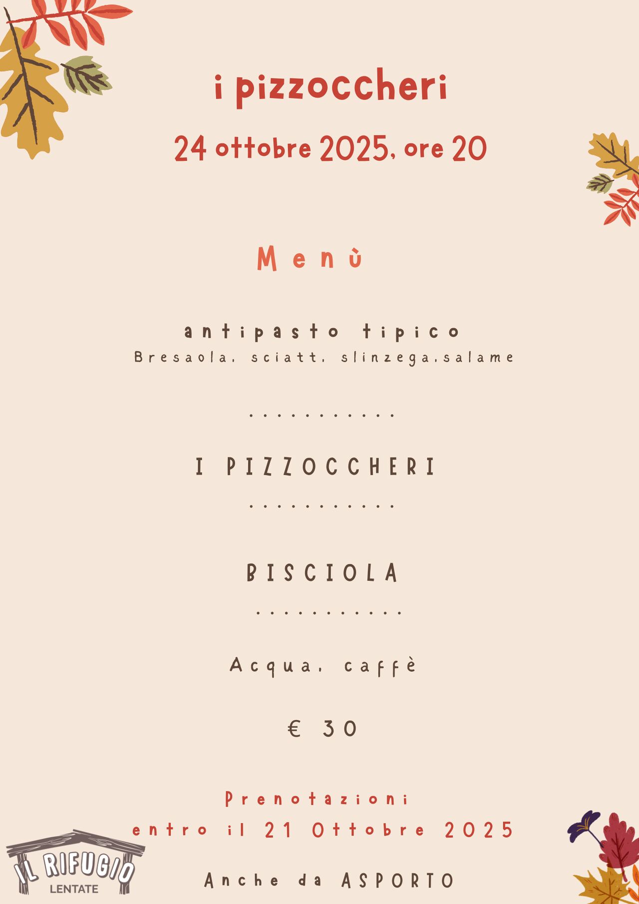 serata PIZZOCCHERI