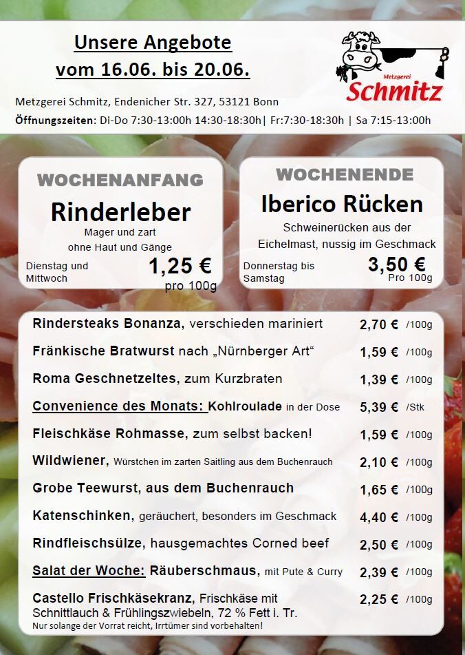 Unser Angebot für diese Woche: