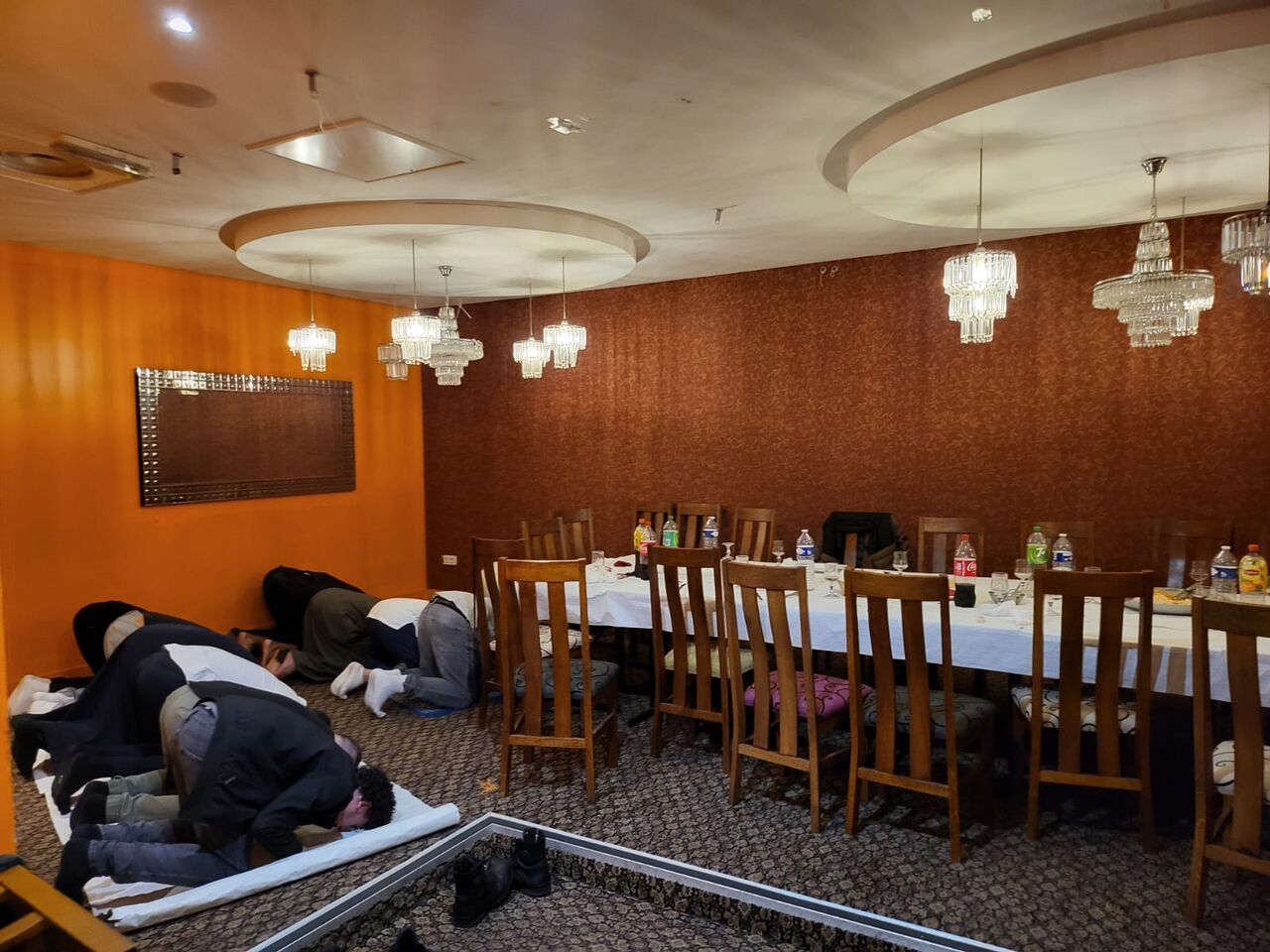 Espace de prière alloué