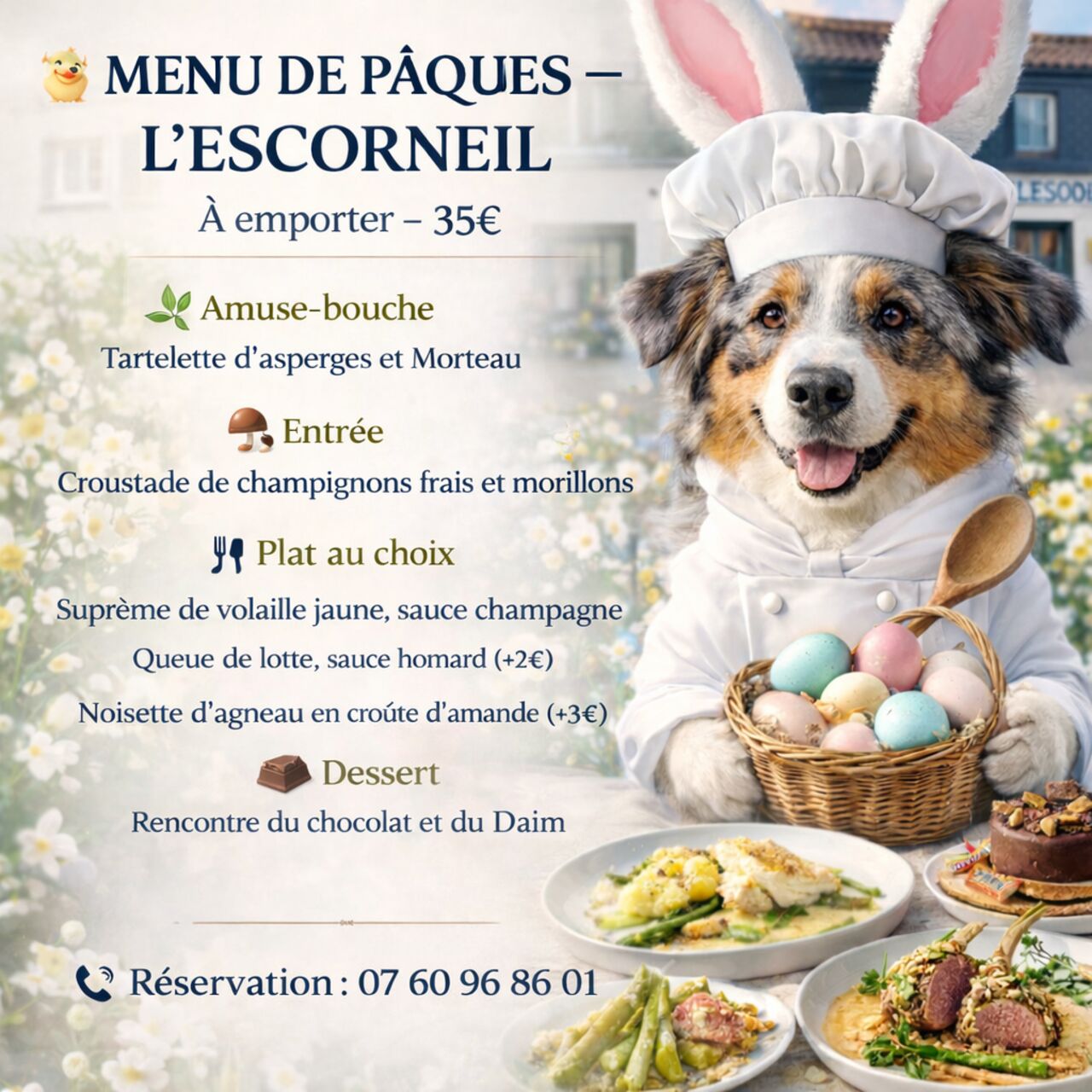 Menu de Pâques à emporter