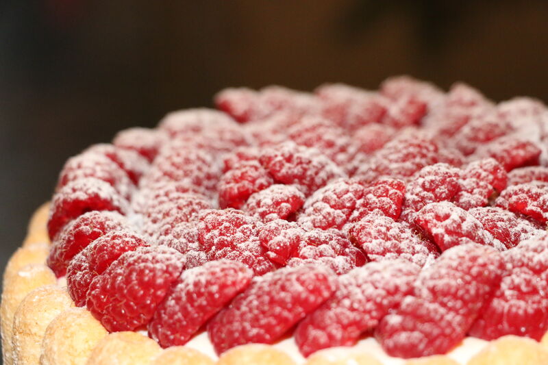 Charlotte vanille framboises