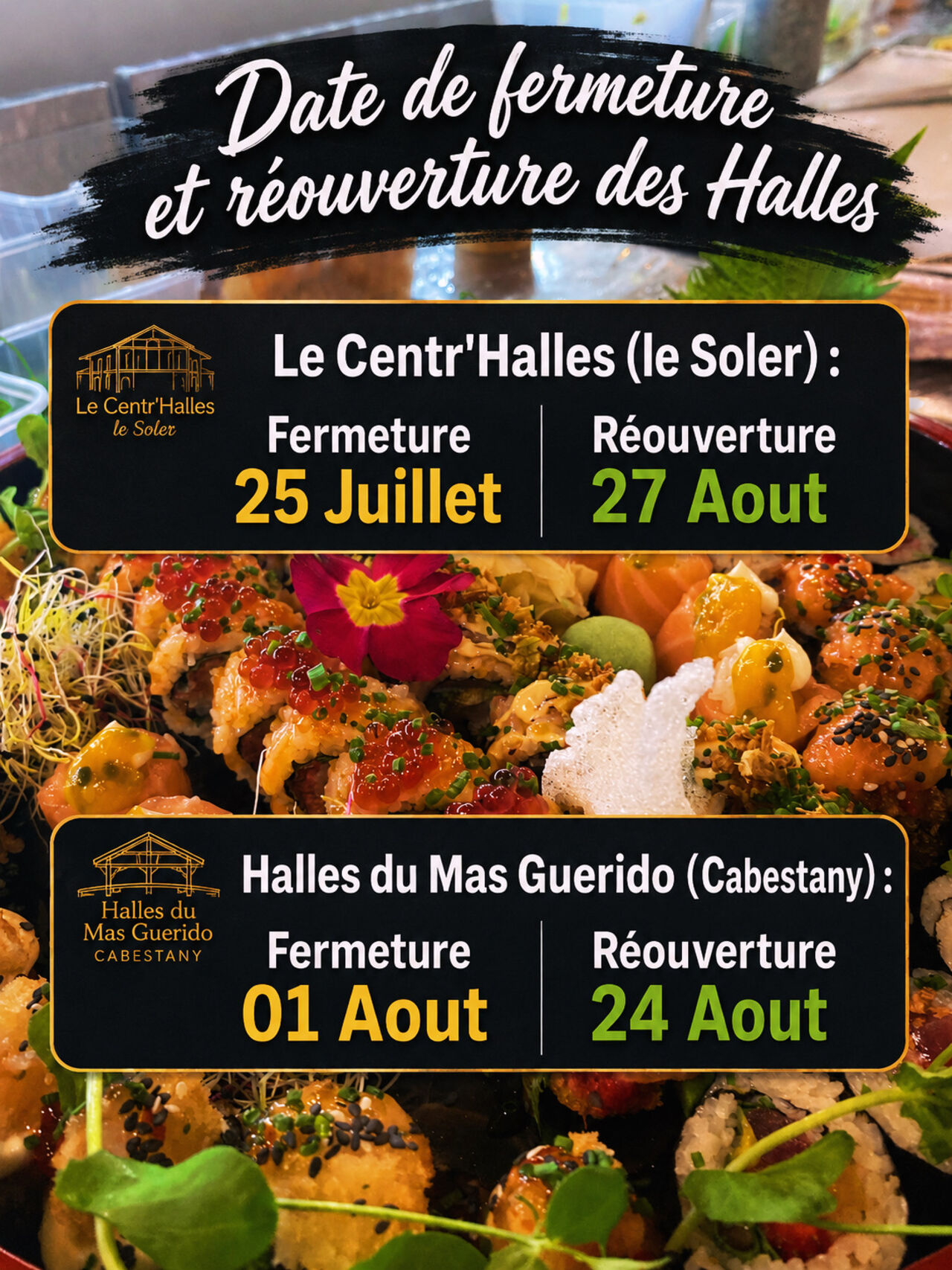 Fermeture de Été