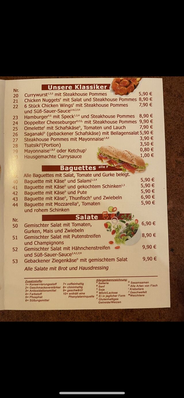 Lieferung Frei Haus ab 15,00 Euro
Von 17:00 bis 22:00
Außer Donnerstags