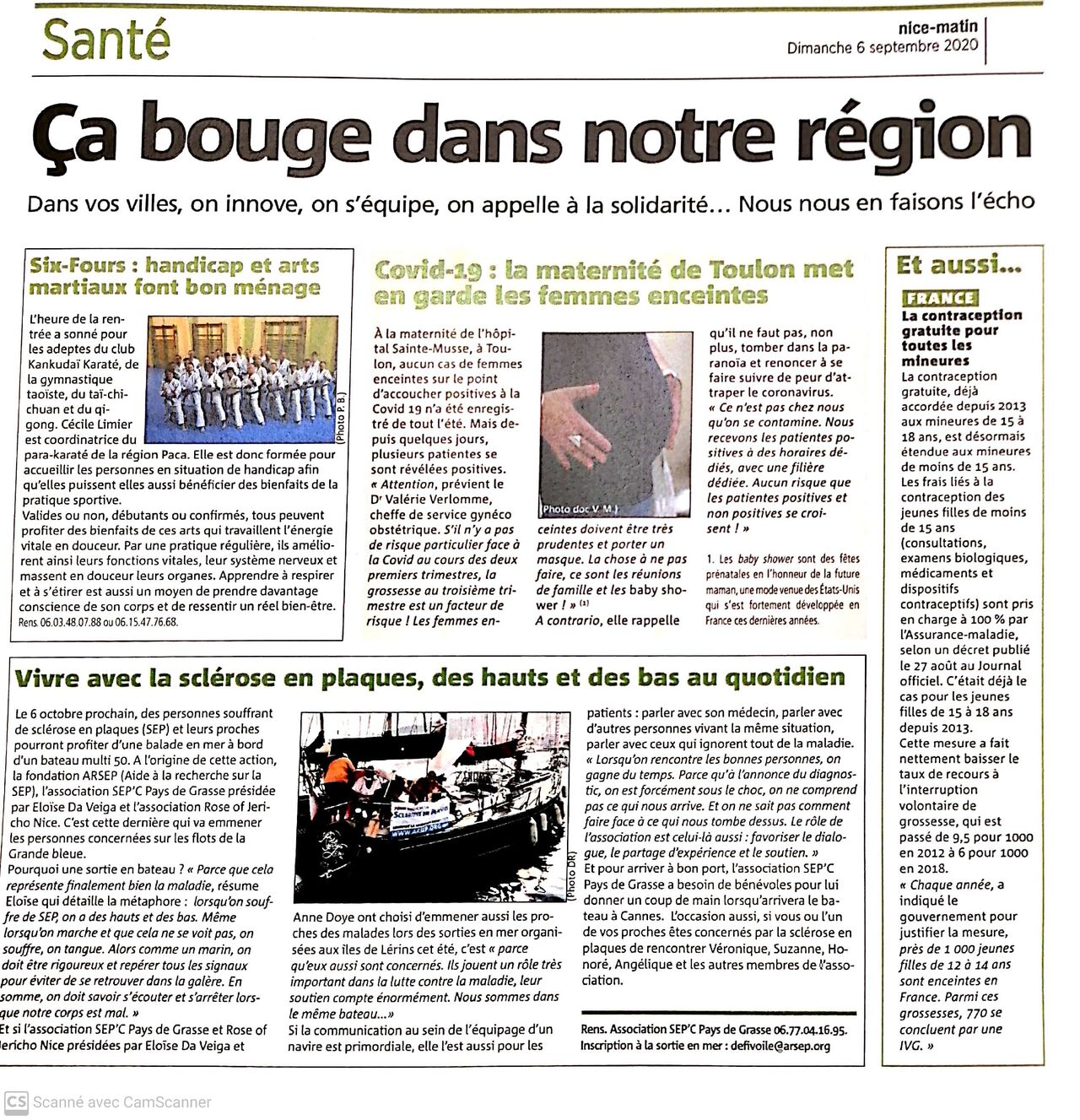 Annonce SEPTOUR 2020 et début sortie en mer en partenariat avec Rose of Jericho de Nice 