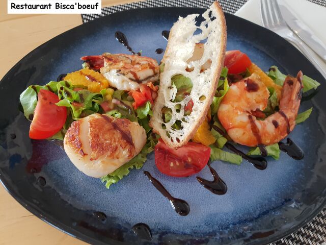 Duo de gambas et St-Jacques