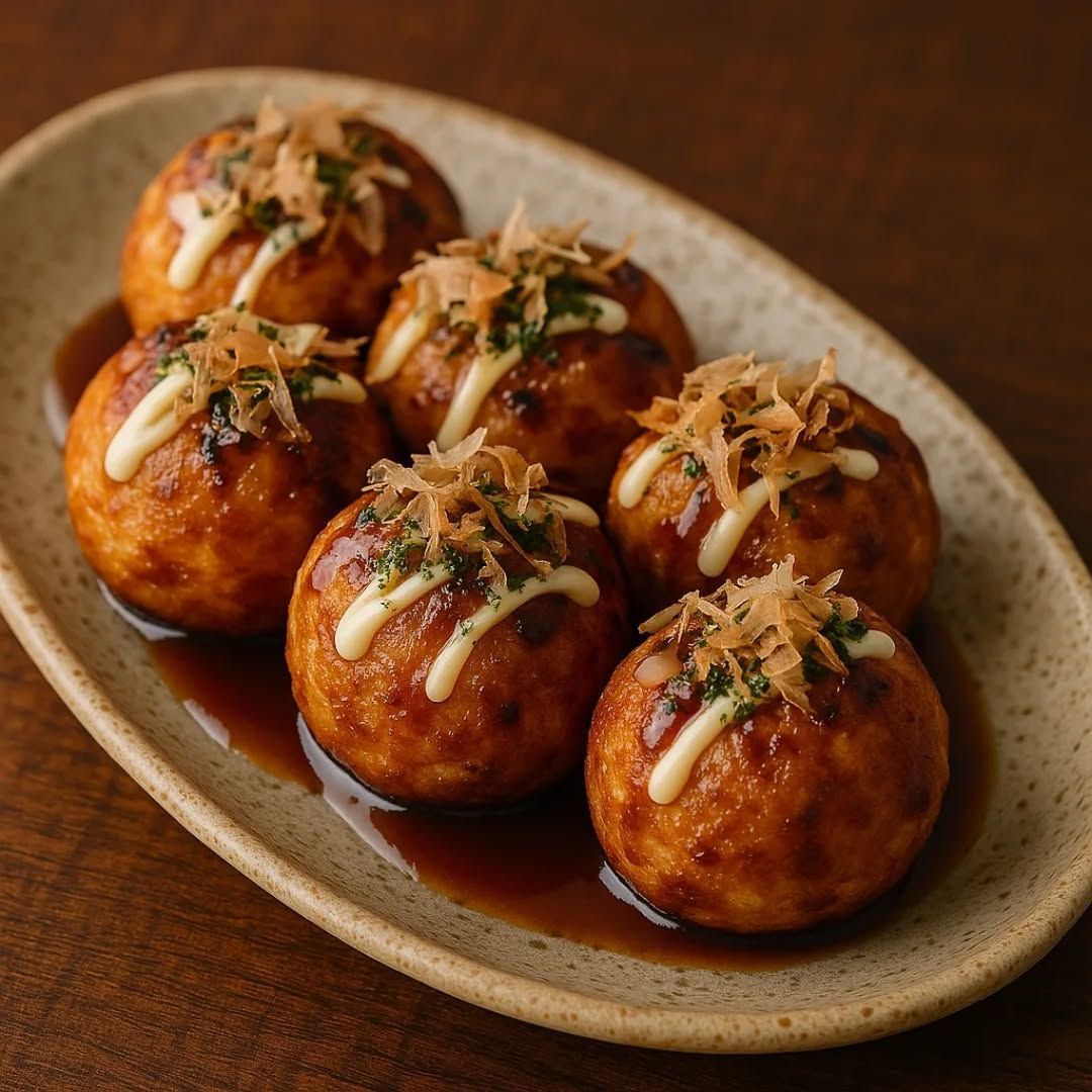 Takoyaki (Octopus balls / Bolas de Polvo)