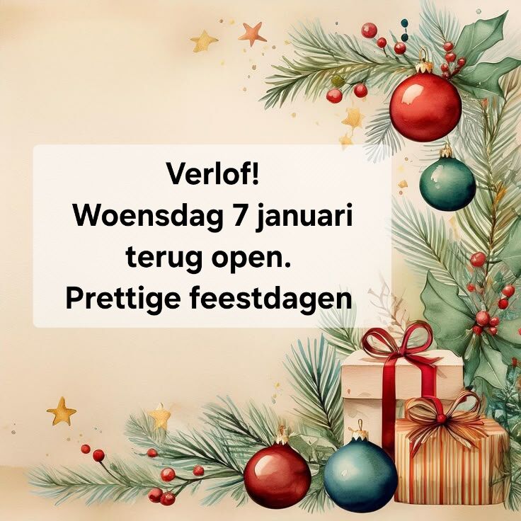 Bedankt aan alle klanten voor een fantastisch jaar!!