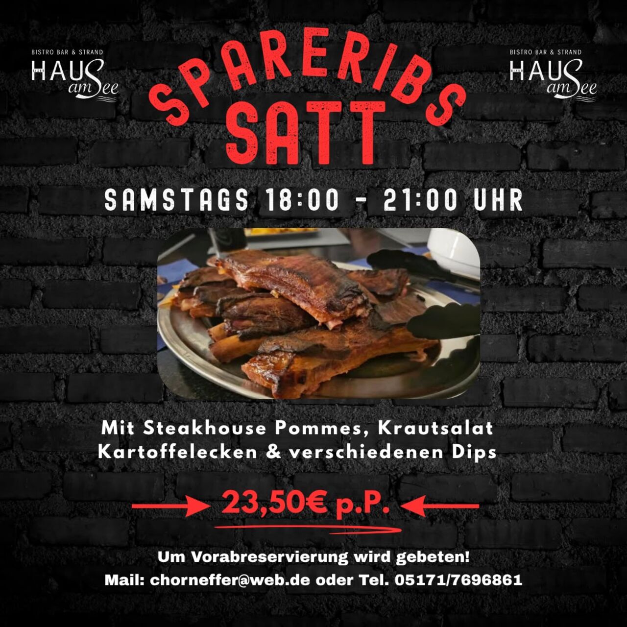 Samstags Spareribs satt