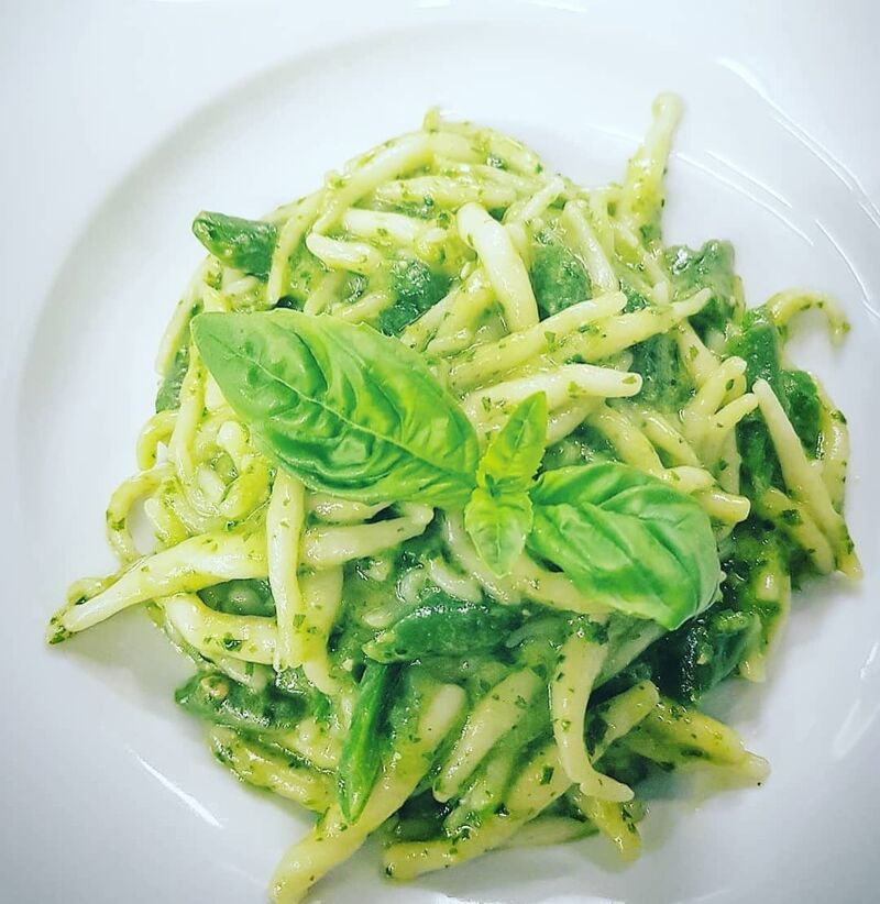 Trofei al pesto patate e fagiolini