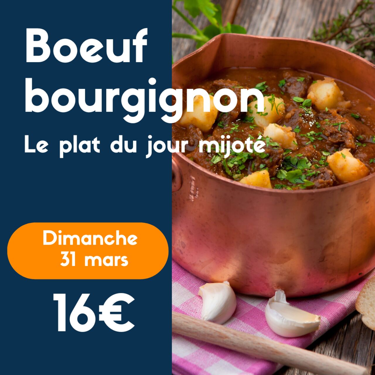 Plat du jour tous les jours