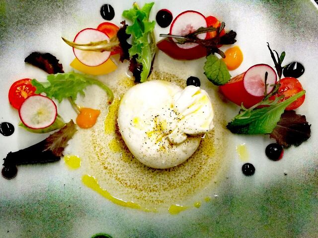 Burratina, trilogie de tomates anciennes