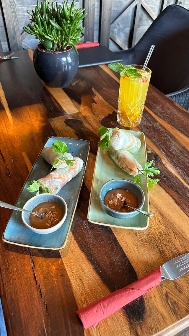 unsere Sommerrollen mit Garnelen