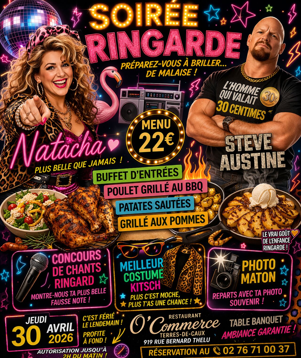 soirée ringarde le 30 avril 2026