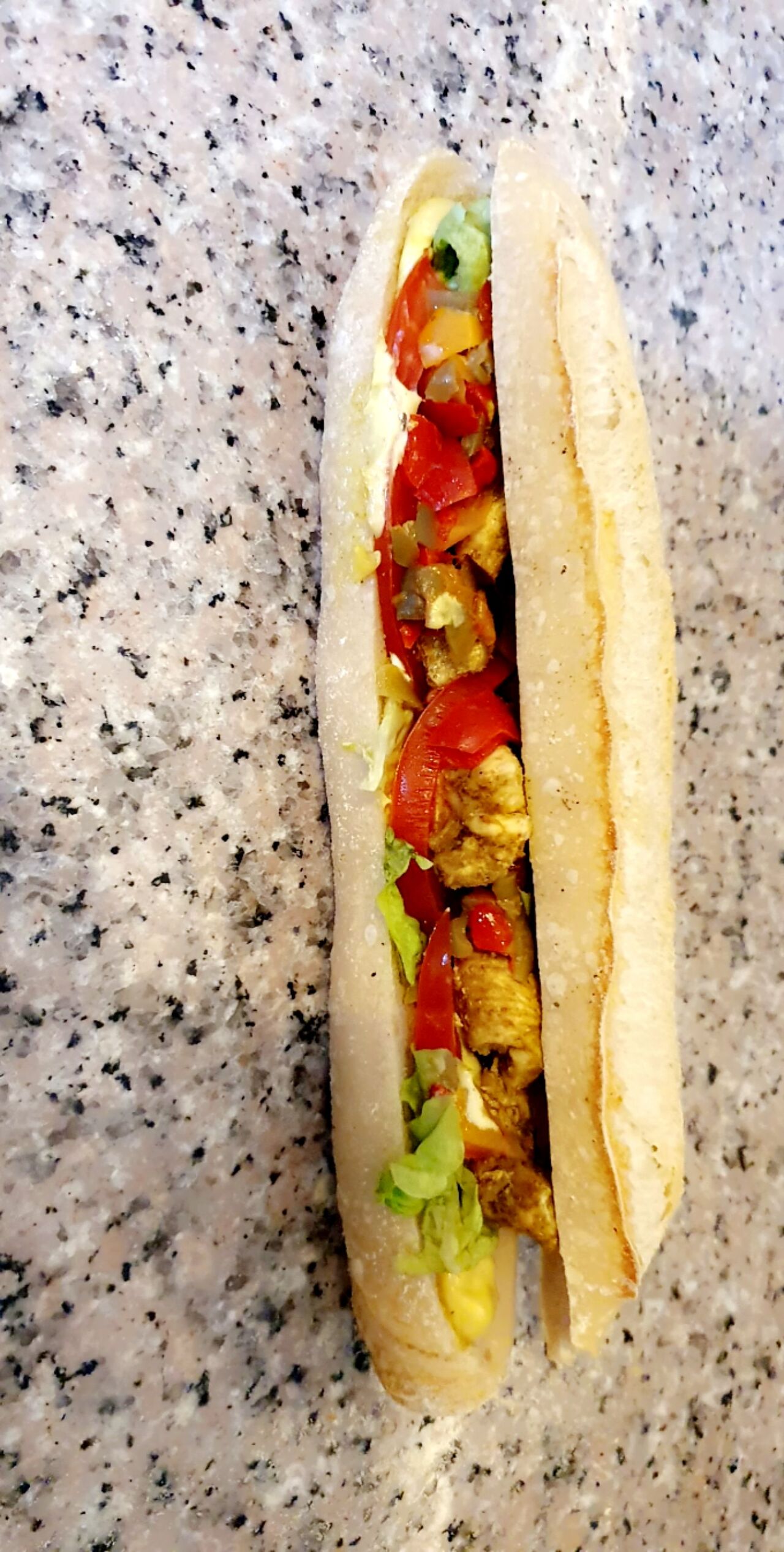 Sandwich poulet curry 