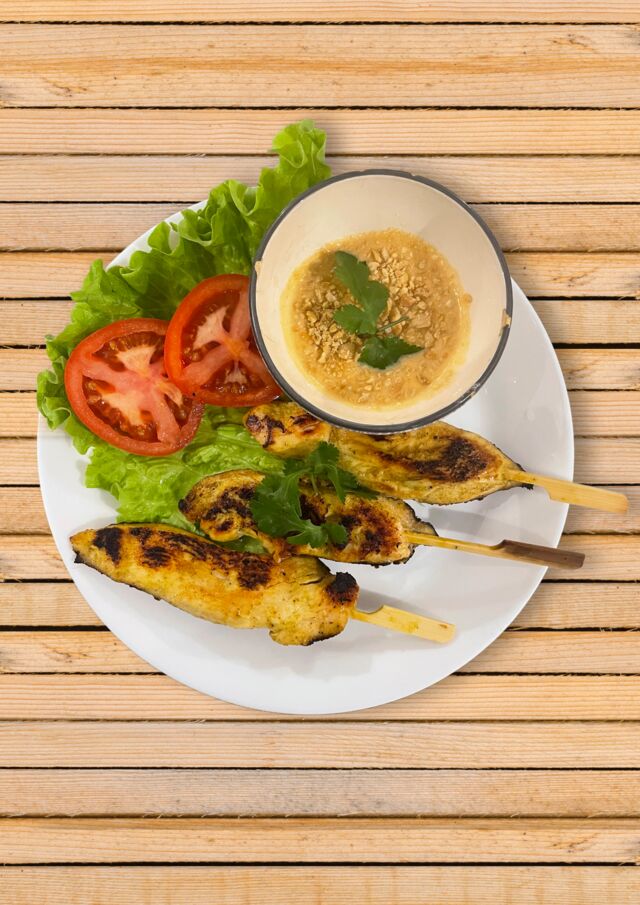 Brochettes Poulet satay 