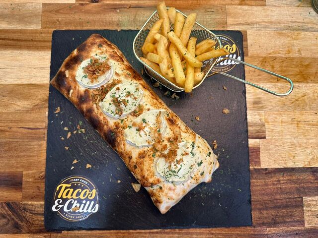 Tacos gratiné au chèvre 