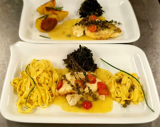 Dorade und Zanderfilet 