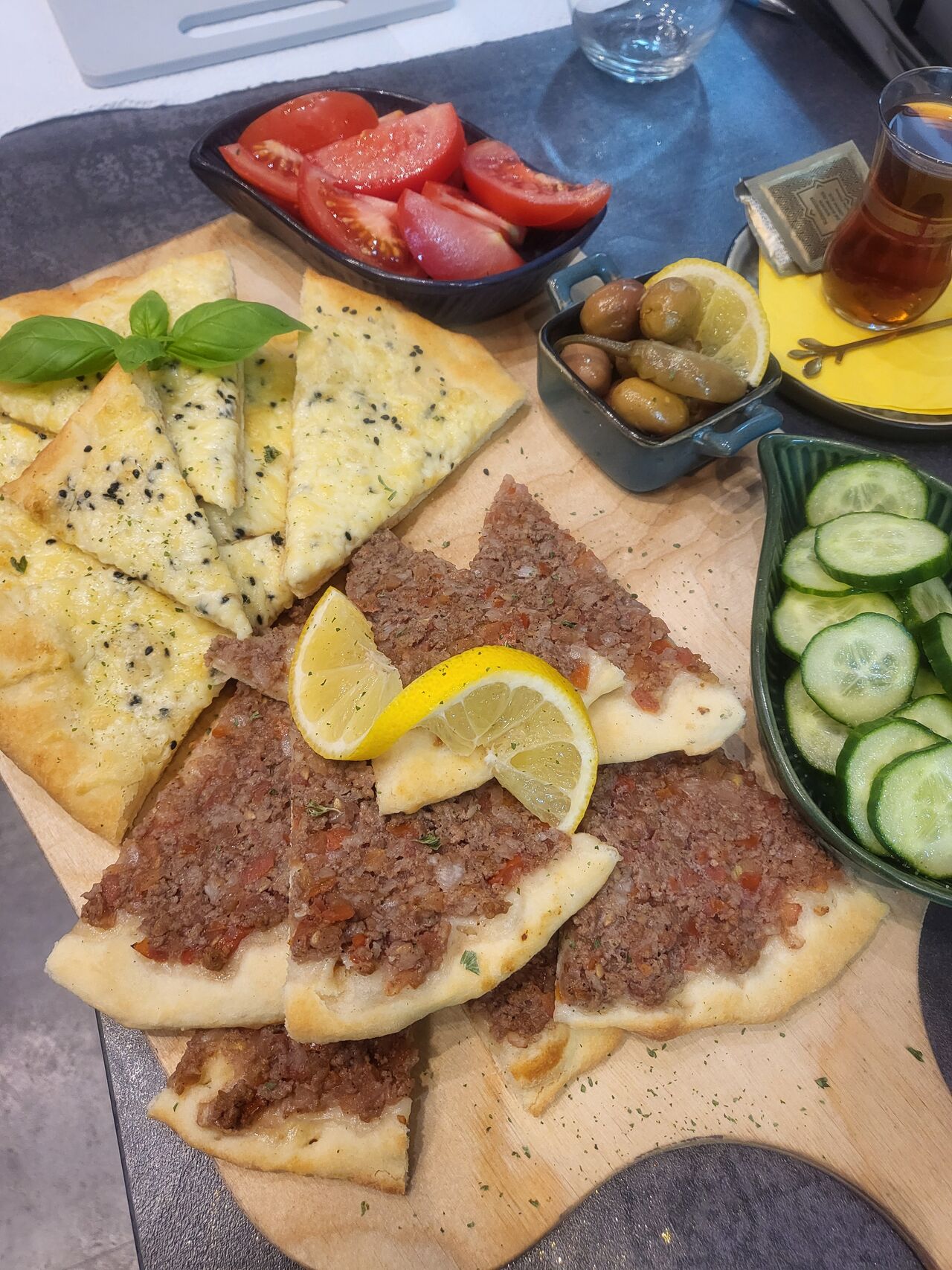 Etwas aus meiner Herkunft Manakish Arabische Pizza