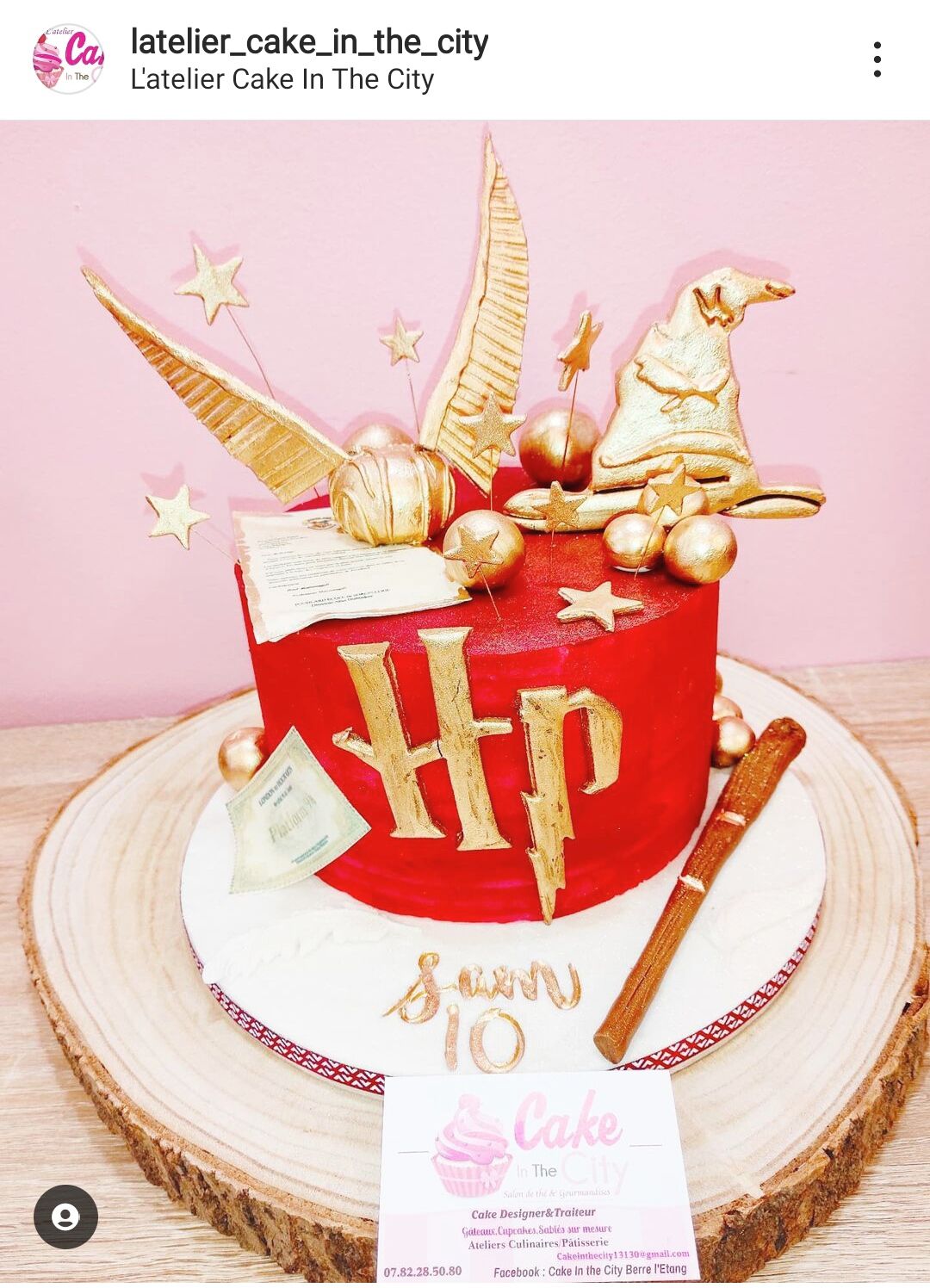 Gâteau d'anniversaire Harry Potter